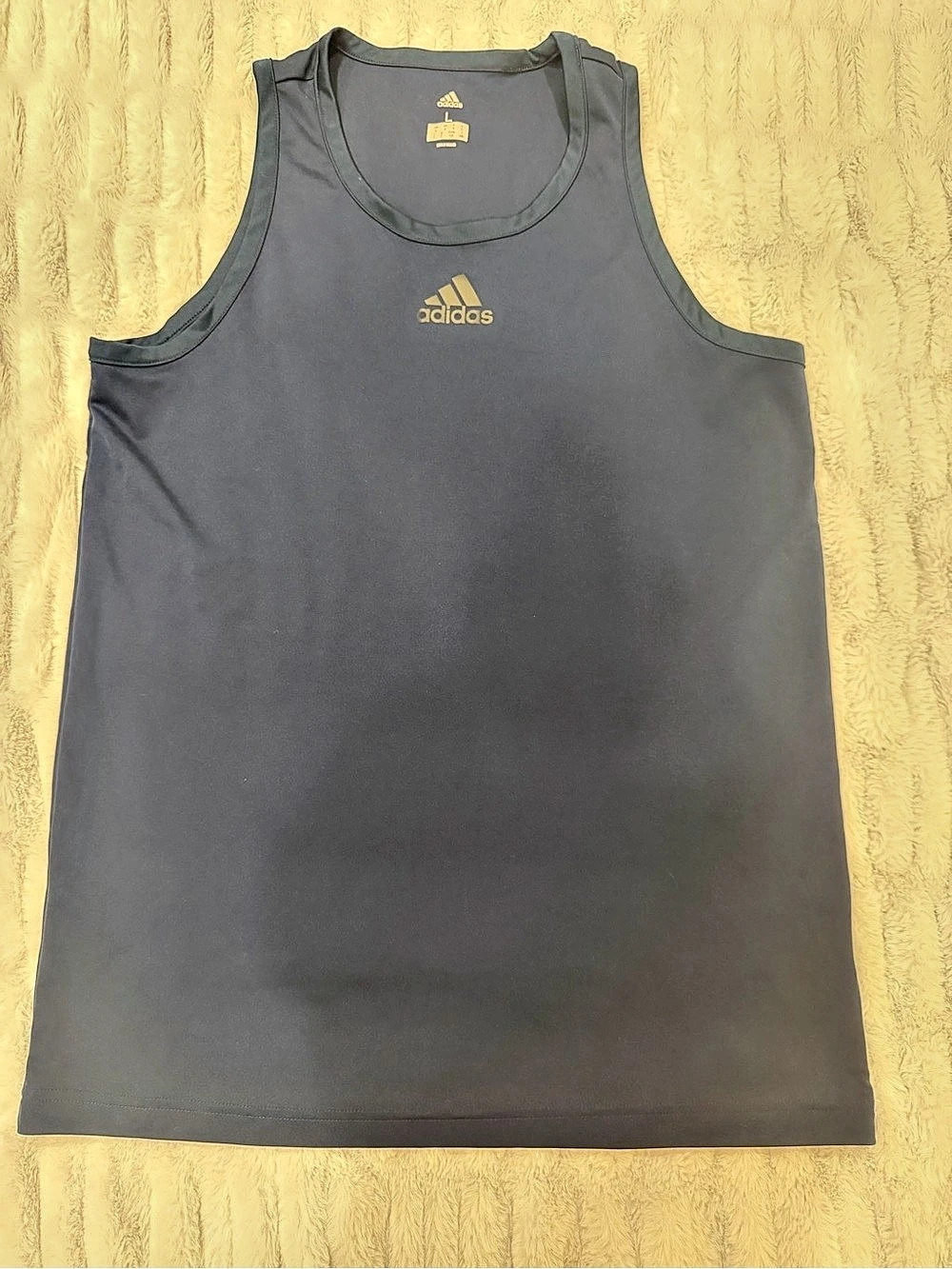 adidas Men's Athletic Tank Top Gray Size Large